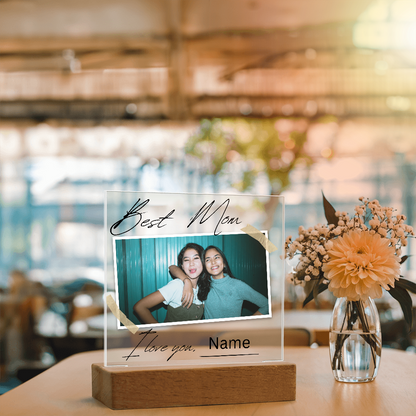 Personalized Charming Acrylic Plaque - Perfect Gift for Mom