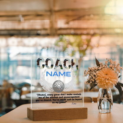 Personalized Thank You Coach Custom Acrylic Plaque LED