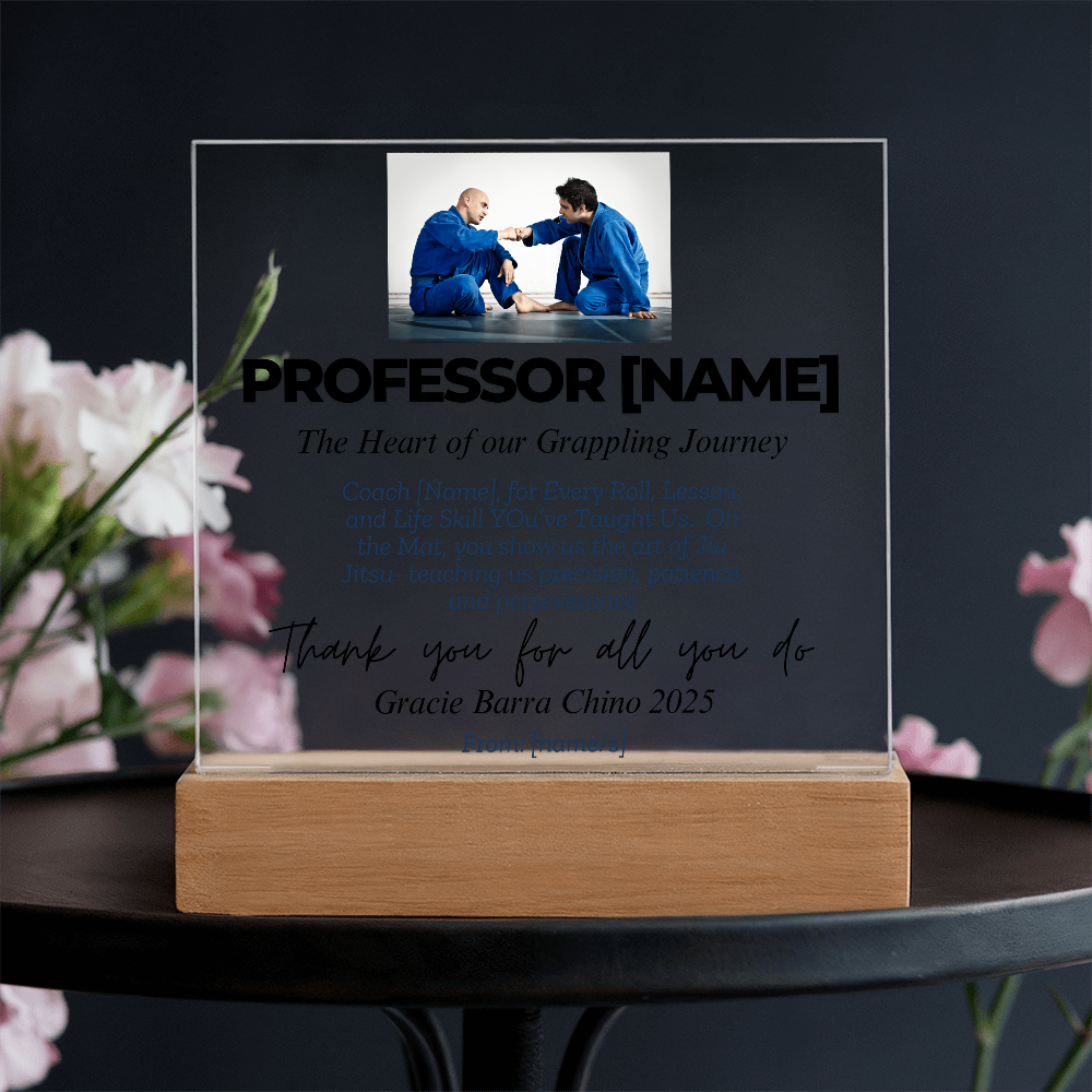 Thank You, Professor: Personalized Jiu-Jitsu Appreciation Gift