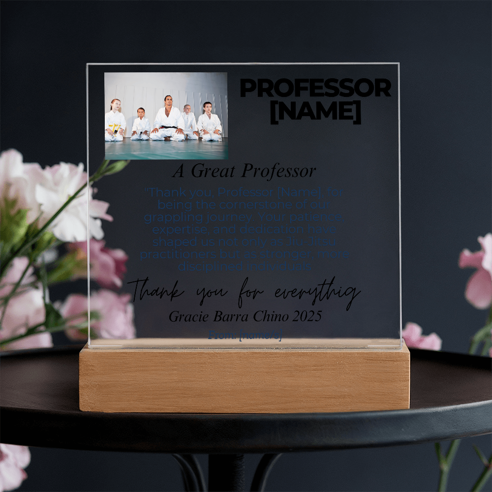 Thank You, Professor: Personalized Jiu-Jitsu Appreciation Gift