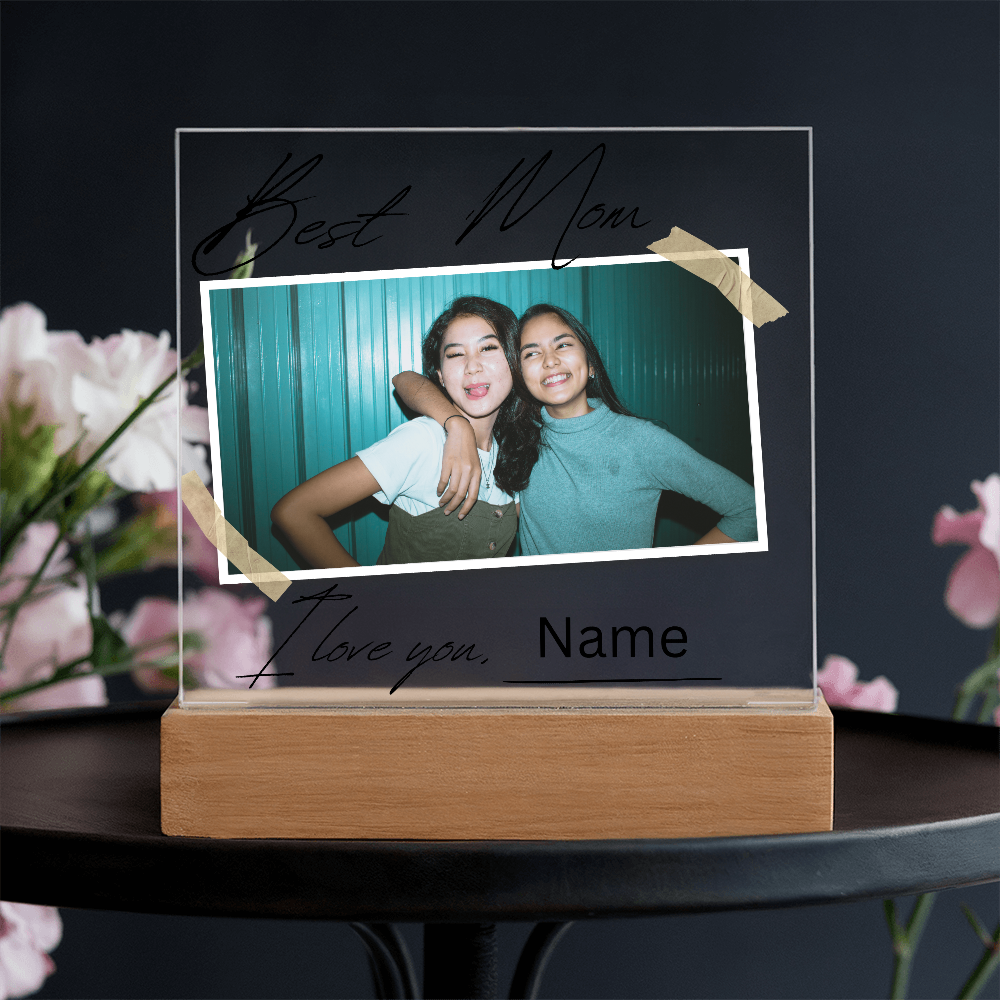 Personalized Charming Acrylic Plaque - Perfect Gift for Mom