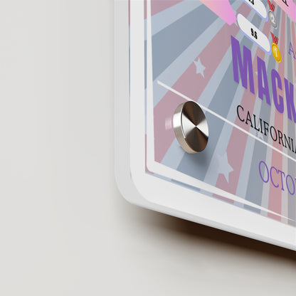 Personalized Wall Art Panel for Gymnastics Achievement